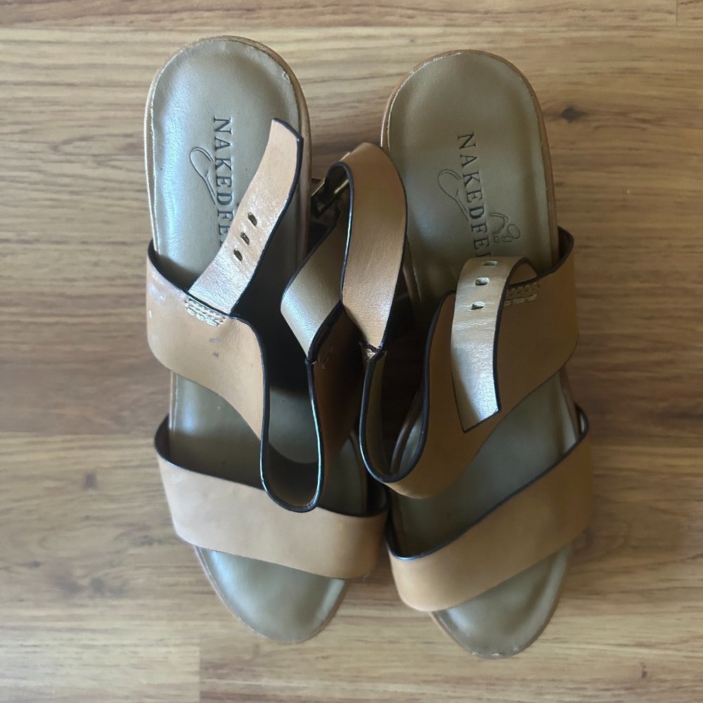 Naked Feed Beige heels